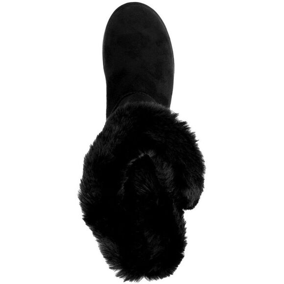 Juicy Couture Womens Koded Black Faux Suede Winter & Snow Boots Shoes New - Picture 2 of 3